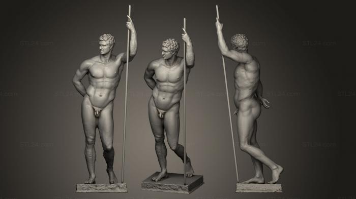 Statues antique and historical (Hellenistic Prince, STKA_0847) 3D models for cnc